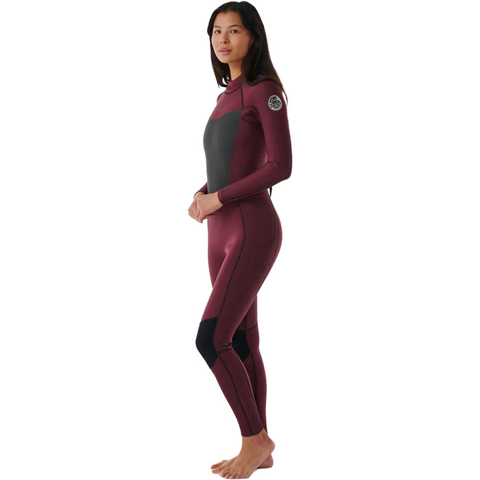 2024 Rip Curl Mujer Dawn Patrol 3/2mm Back Zip Neopreno 151WFS - Plum